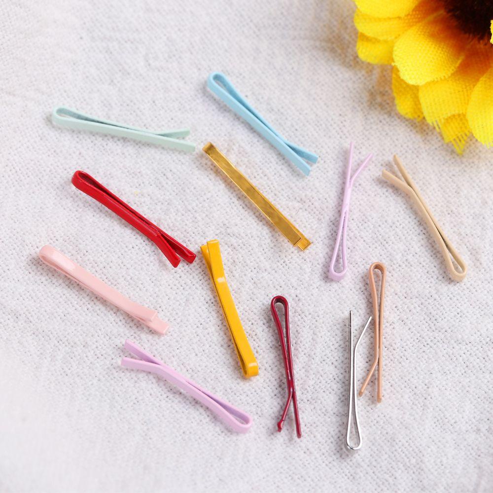 Set 10 Kẹp Tóc 12 Màu Hình Búp Bê Xinh Xắn Cho Bé Gái