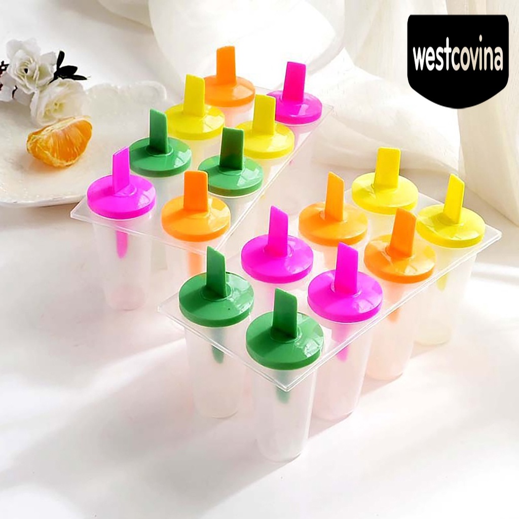 [Hot]☀ Khuôn Làm Kem Que 8 Ngăn Tiện Lợi