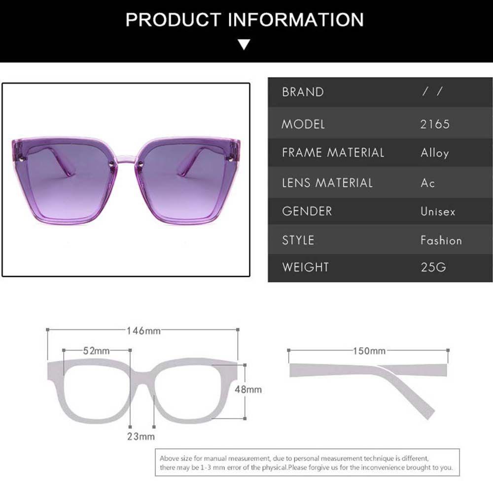 Kính Mát Màu Hồng Thanh Lịch Cho Nam Và Nữ|Kính Mát Gọng Vuông Màu Đen Phong Cách Hàn Quốc