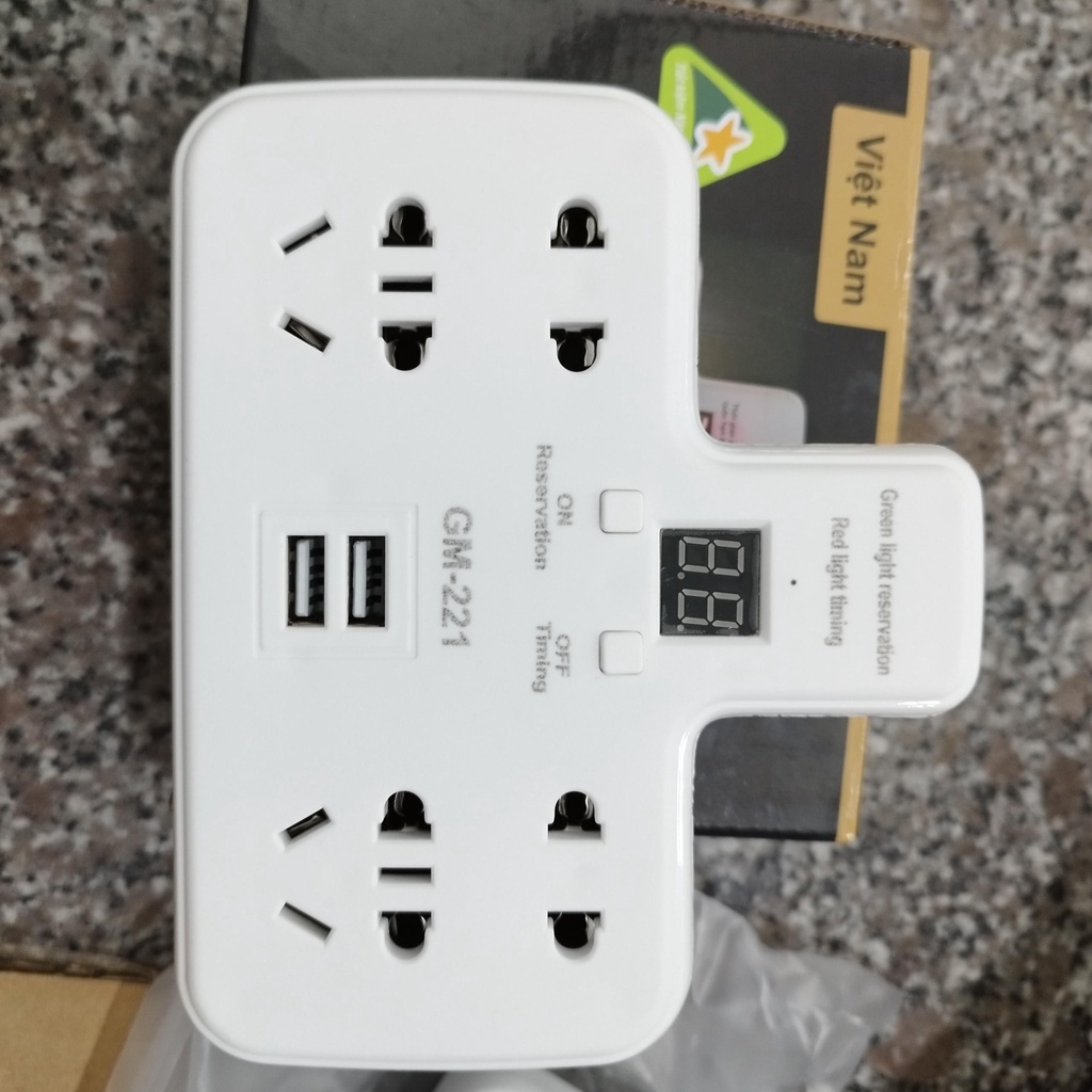 Ổ Cắm Điện Hẹn Giờ Đa Năng Thông Minh GM-221