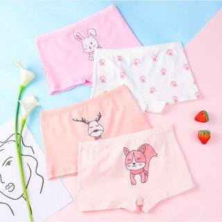Combo 4 quần chip đùi động vật cho bé gái dễ thương C004