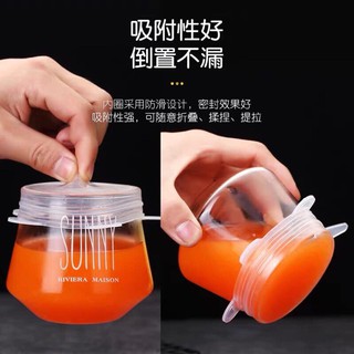 Set 6 nắp silicon bọc thực phẩm