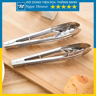 Dụng cụ gắp đá, gắp bánh, gắp đồ chiên, thực phẩm bằng inox - ngọc house