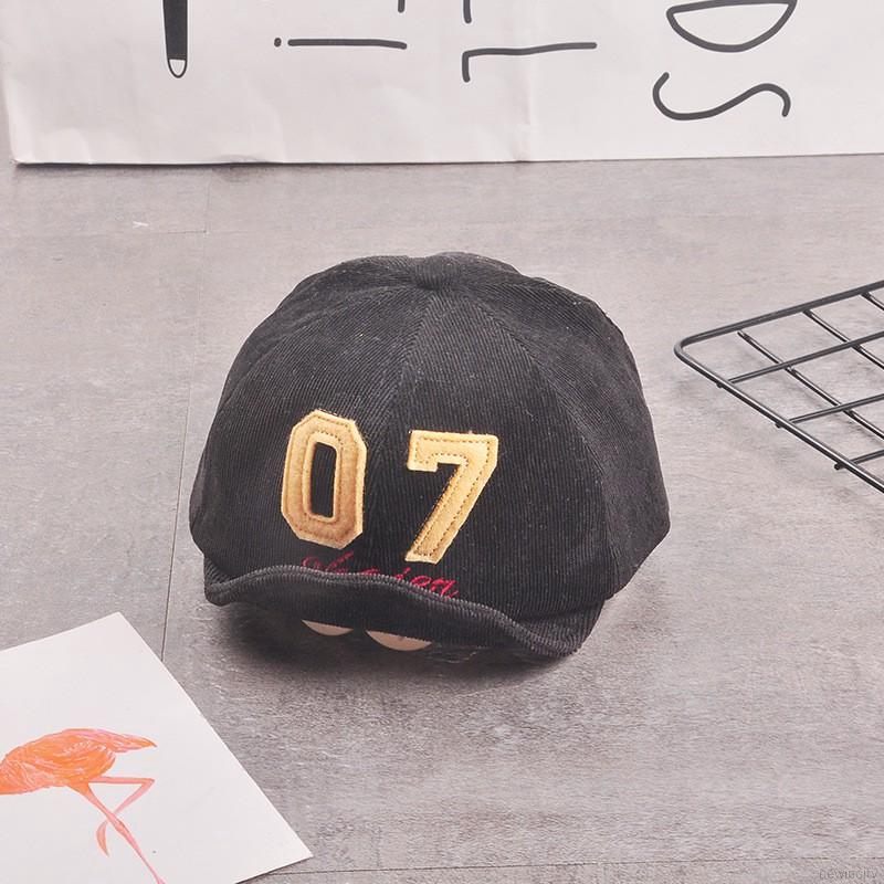 Nón lưỡi trai thêu chữ phong cách Hàn Quốc dành cho các bé