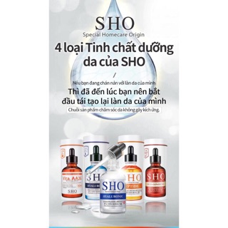 Tinh chất dưỡng da sáng mịn cấp ẩm dưỡng mềm da trắng hồng đàn hồi chống nhăn da SHO