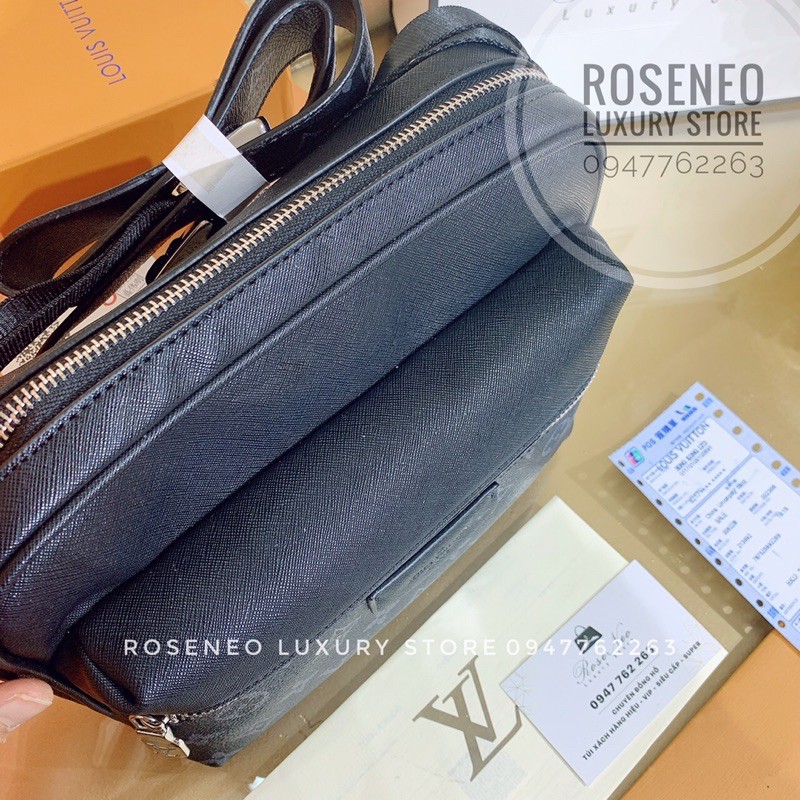 TÚI ĐEO CHÉO NAM LV OUTDOOR MESENGER , CAMERA BAGS HOA ĐEN‼️