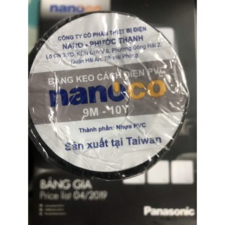 Băng Dính Cách Điện PVC Nanoco 10yds ( 10 cuộn)