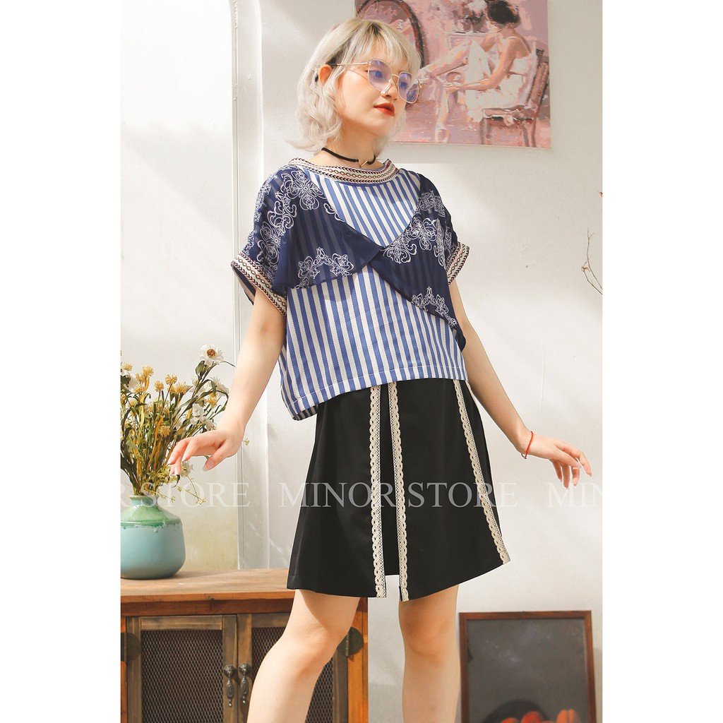 QUẦN VÁY NGẮN PHỐI REN [MINOR HANNAH]