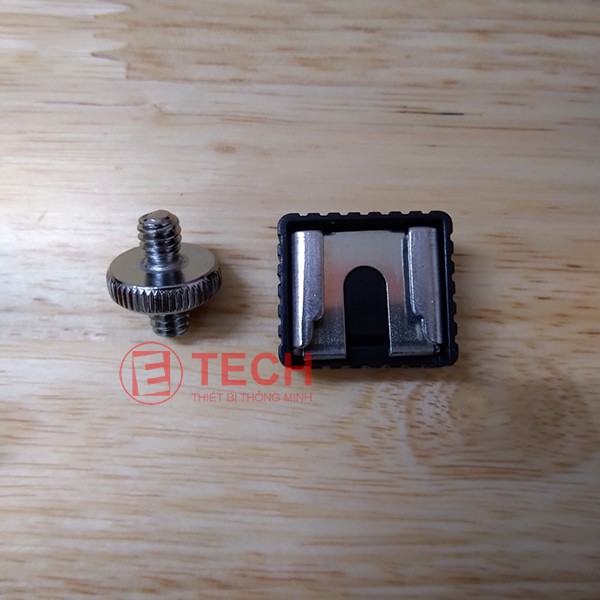 Ốc 2 đầu ¼ inch + hotshoe mount apdapter