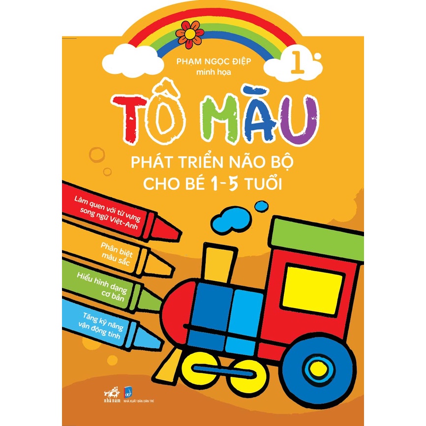 Sách - Bộ Tô màu phát triển não bộ cho bé 1-5 tuổi (10 cuốn lẻ) | BigBuy360 - bigbuy360.vn