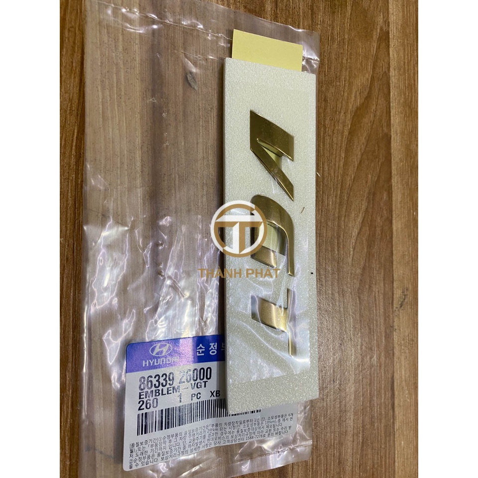 CHỮ VGT SANTAFE GOLD