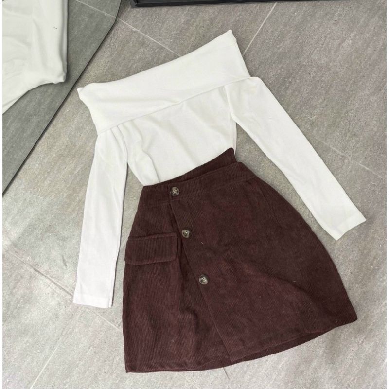 ÁO BẸT VAI LEN TĂM XINH ĐẸP W1