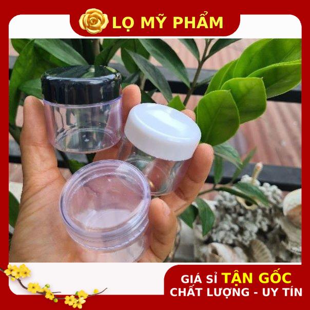 Hủ Đựng Kem ❤ GIÁ TỐT NHẤT ❤ Hủ nhựa trong 30g,50g có lót chiết mỹ phẩm , phụ kiện du lịch