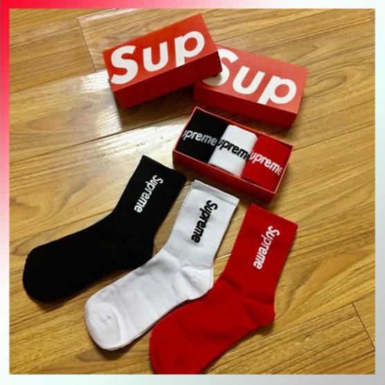 Tất/vớ thời trang Cổ Cao ✨SUPREME✨cao cấp,nam nữ,thể thao,Nike,NY,LA,Drew,Champion,Adidas, Puma, Vans, Gucci,Mizuno,