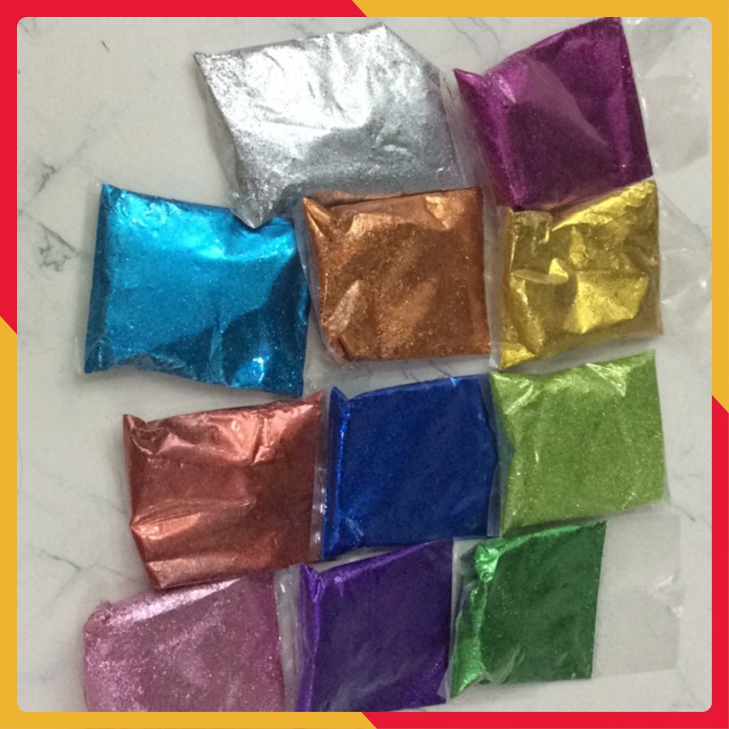 🔥 Bột kim tuyến nhũ làm slime, trang trí thiệp Cao Cấp 📌