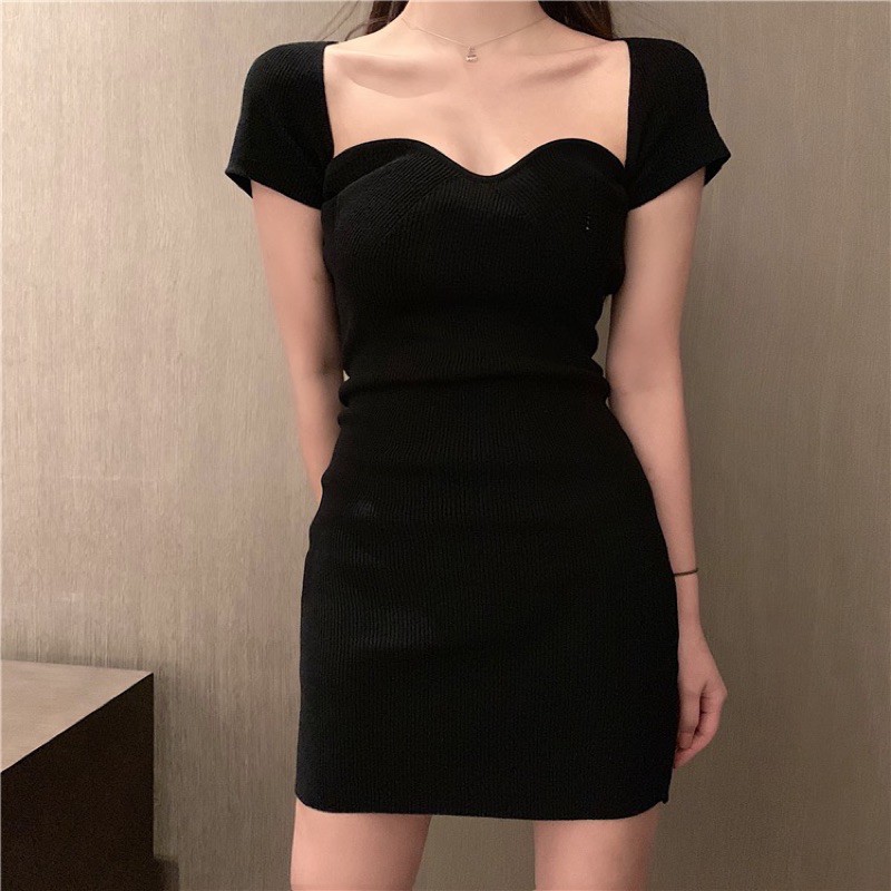 Váy Body Trễ Vai From Dáng Ôm -FREESHIP- Hàng Quảng Châu Loại 1 - V06 - Đầm đi chơi đi tiệc sang chảnh | BigBuy360 - bigbuy360.vn