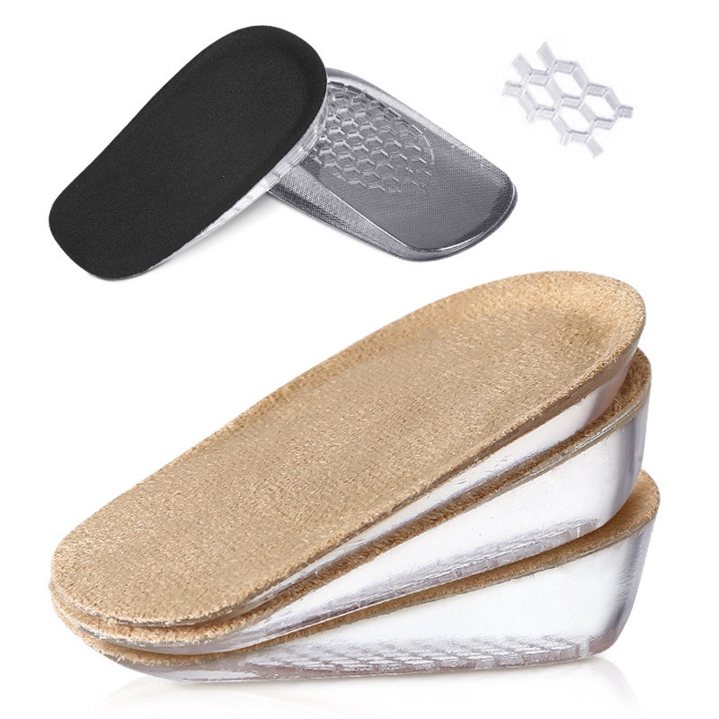 Miếng lót giày mềm mại hỗ trợ tăng chiều cao với mức 1.5/2.5/3.5cm tùy chọn thoải mái cho cả nam và nữ