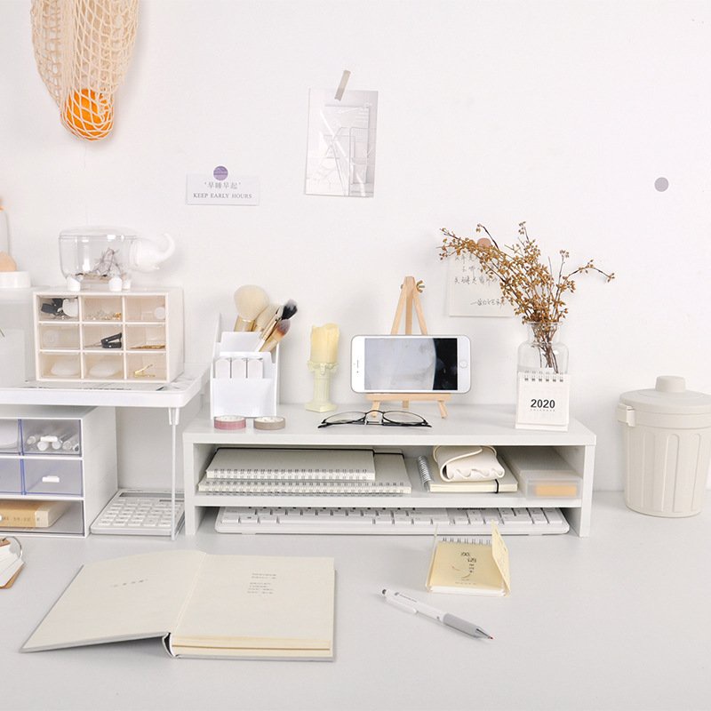 🔥 KỆ ĐỂ SÁCH 💗FREESHIP💗 KỆ MÁY TÍNH - DECOR 🖥⌨ LẮP GHÉP - 2 TẦNG ✨