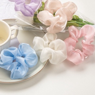 Scrunchies cột tóc buộc tóc nữ vải voan
