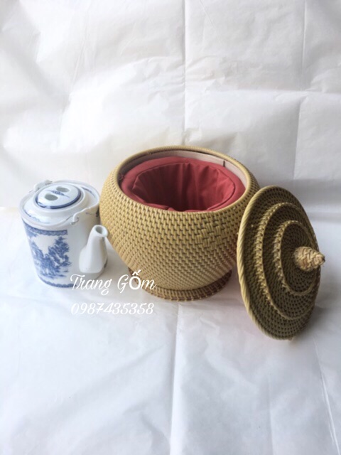 Combo ấm tích và bao ủ giữ nhiệt tốt trần bông Loại 1