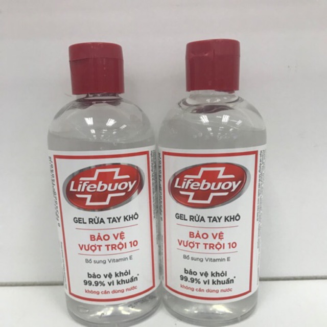 Gel rửa tay khô Lifebuoy 235ml nắp bật date 6/2022