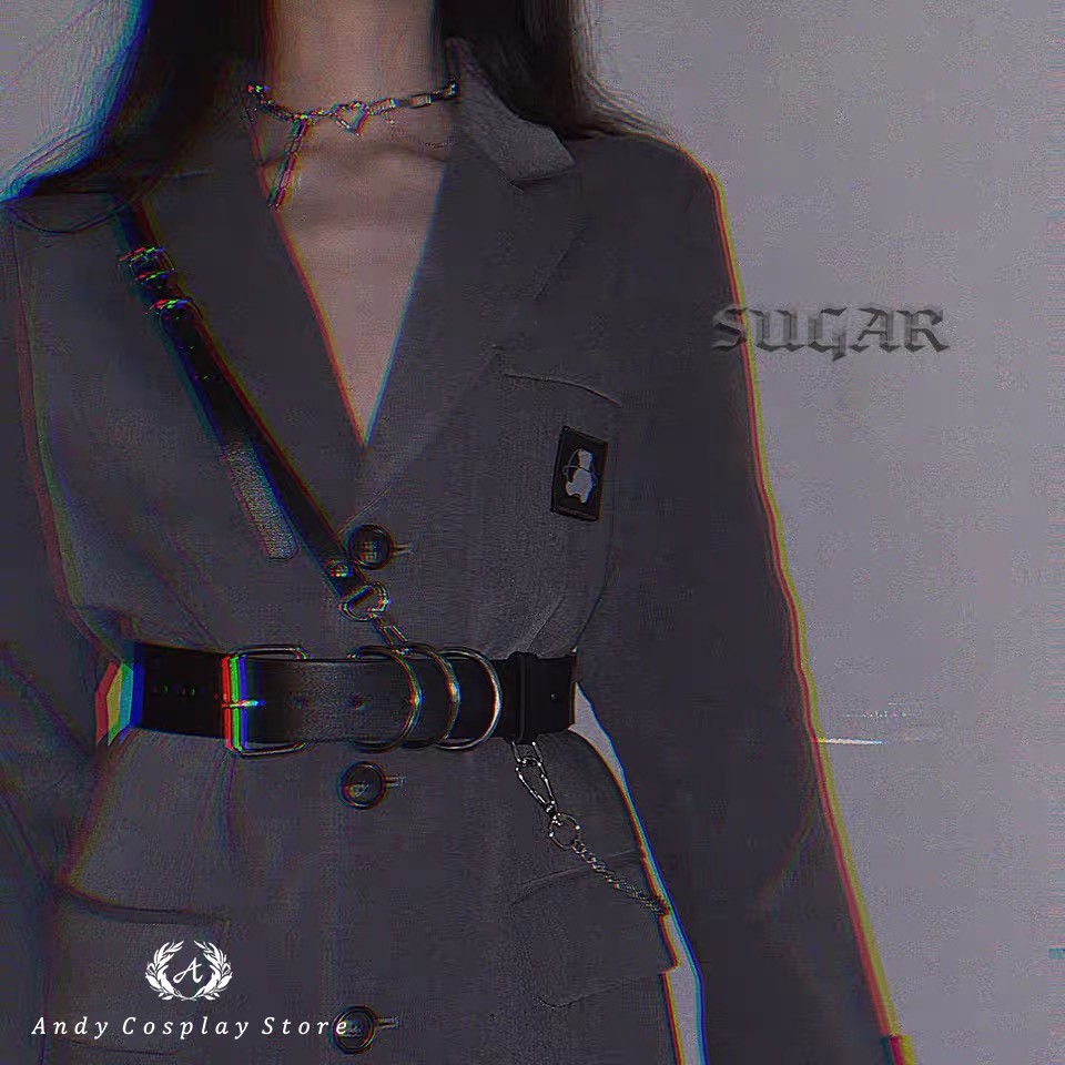 [CÓ SẴN] Harness belt dây lưng đeo chéo kèm xích