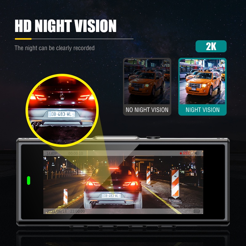 Ống kính kép camera hành trình ASAWIN A5 cho đầu ghi hình xe hơi trước và sau màn hình 3.16 Ips Fhd 1080P cảm biến G