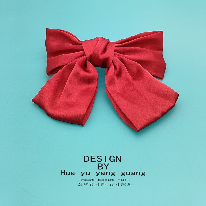 Kẹp Tóc Nơ Ruy Băng Lớn Dễ Thương Thời Trang Cho Nữ