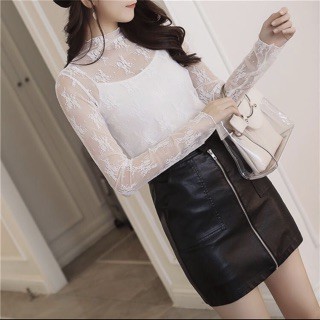 áo lưới hoa văn ren mịn (nhiều màu) | BigBuy360 - bigbuy360.vn