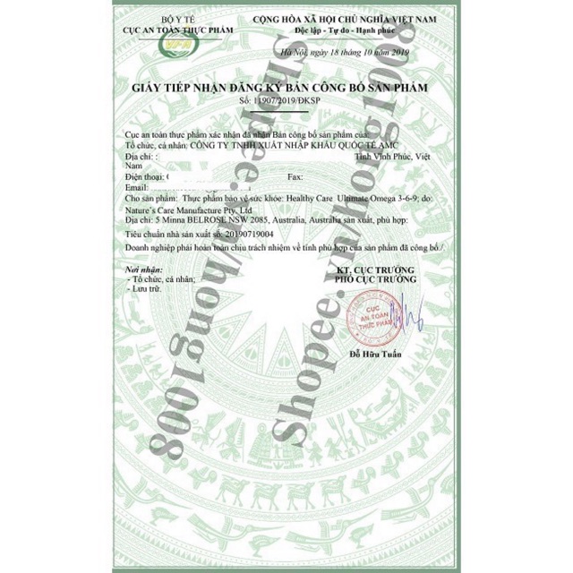 Omega 369 của Healthy Care Úc 200 viên