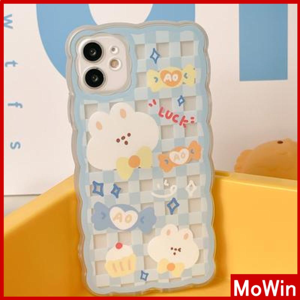 Ốp điện thoại in hình gấu/xanh lam thích hợp cho iPhone 13 pro max iPhone 12 pro max 11 7 plus