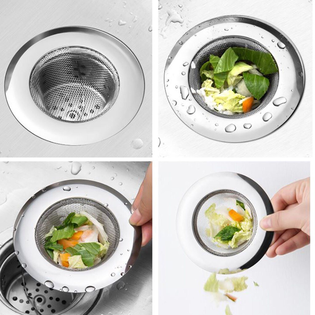 Lưới Lọc Rác Inox,Lưới Lọc Rác Bồn Rửa Chống Tắc Nghẽn Giảm Mùi Hôi Tiện Lợi { H }