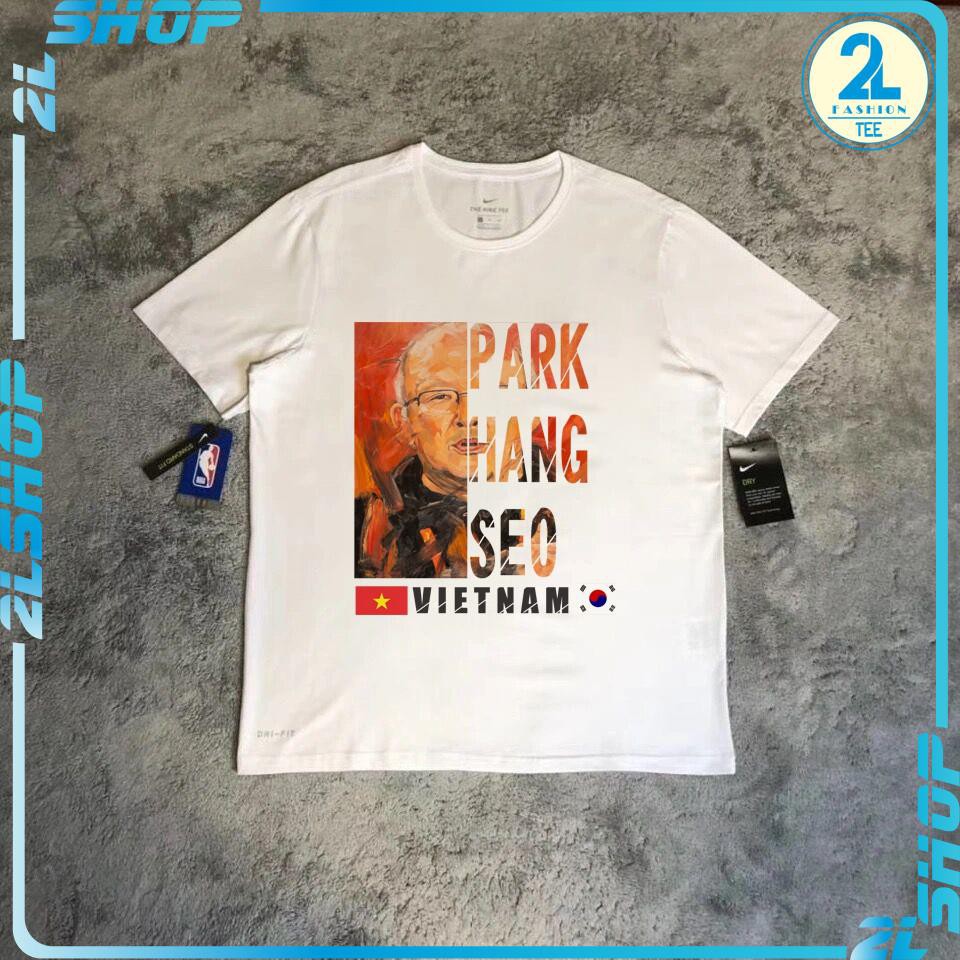 Áo Thun tay lỡ in hình  HLV PARK HANG SEO , áo phông unisex form rộng nam nữa hot trend