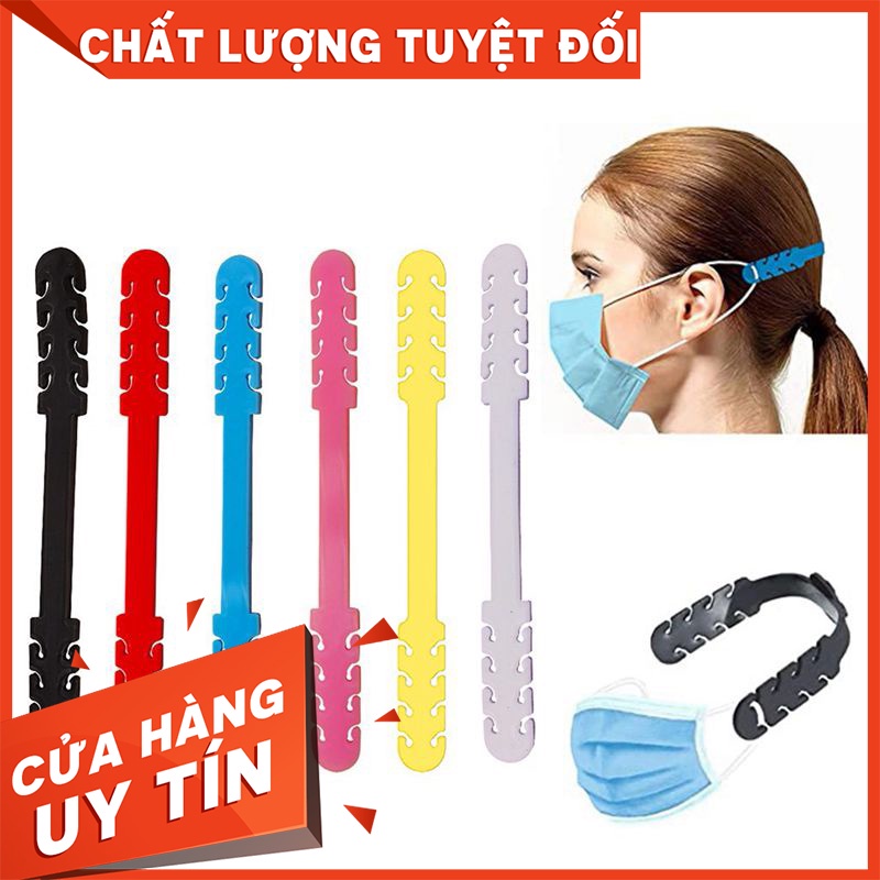 Móc đeo khẩu trang màu trơn đơn giản tiện dụng