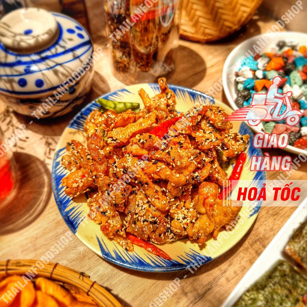 Da Gà Sấy Giòn Sốt Chanh Dây Túi 1KG