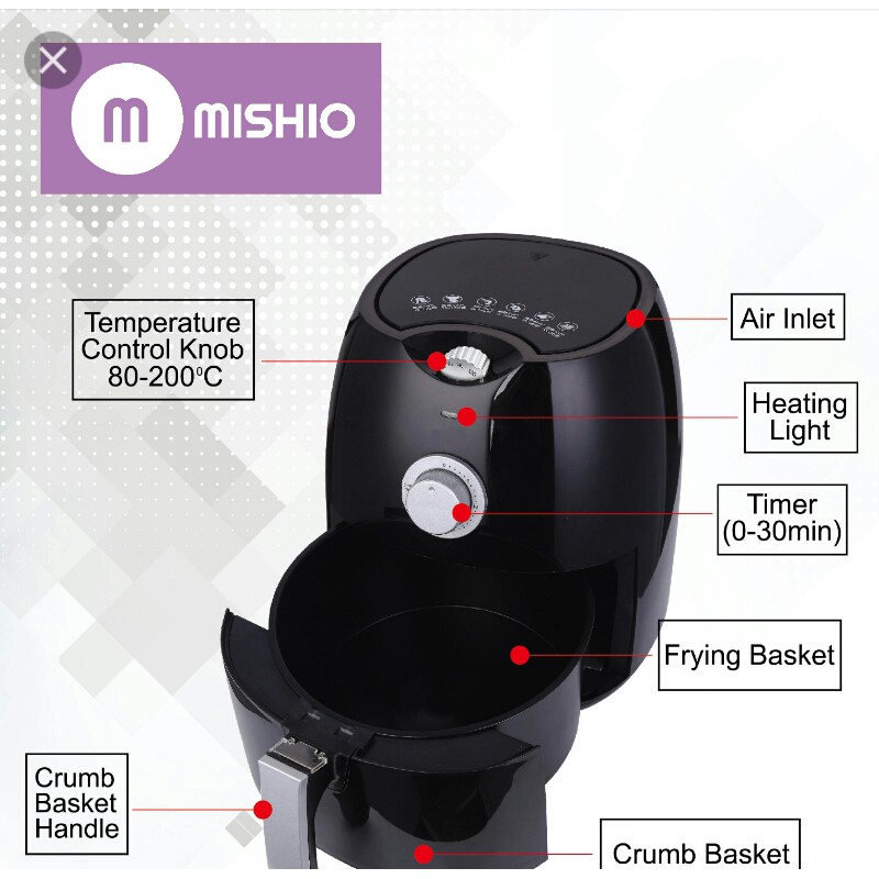 Nồi chiên không dầu Mishio MK40 4L