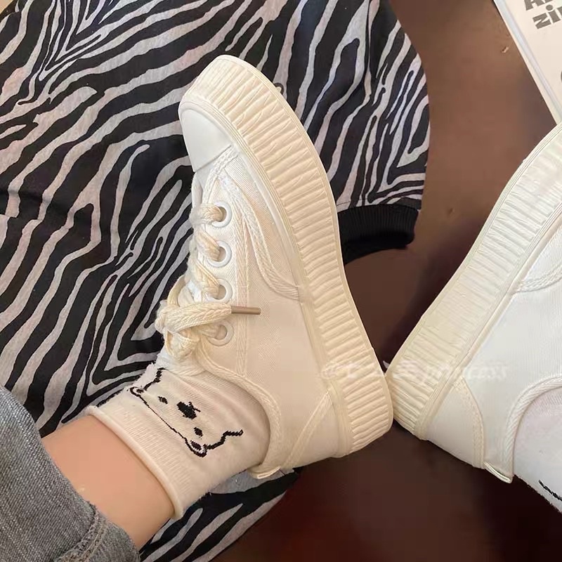 CÓ SẴN GIÀY SNEAKERS BÁNH MÌ  DÂY KẾT ĐẾ VẰN ( BẢN CAO CẤP MỚI NHẤT)