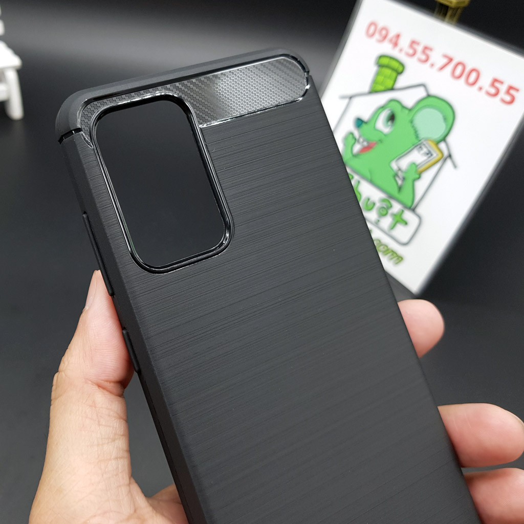 [Ảnh Thật] Ốp Lưng Samsung A72 4G/5G Dẻo Carbon Phay Xước Chống Sốc
