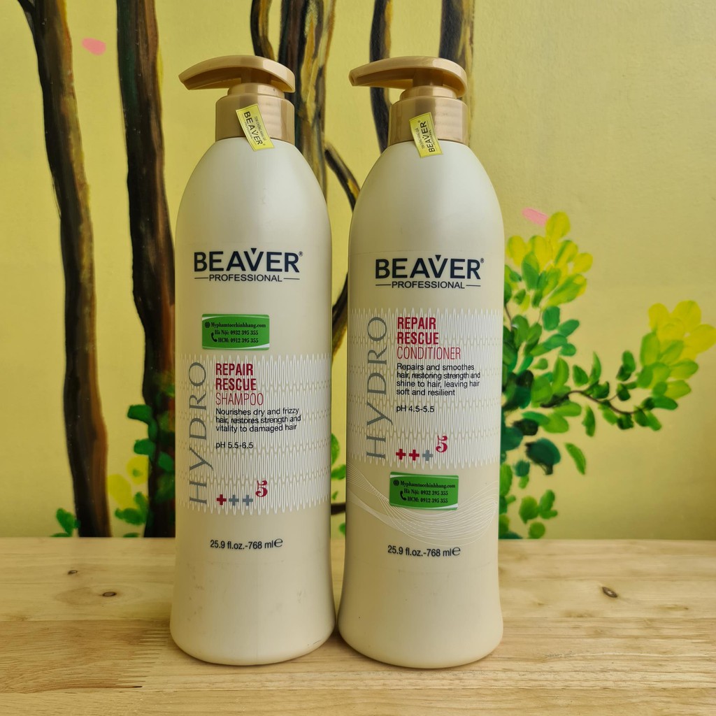 Dầu gội tái tạo tóc Beaver REPAIR RESCUE +++5 768ml