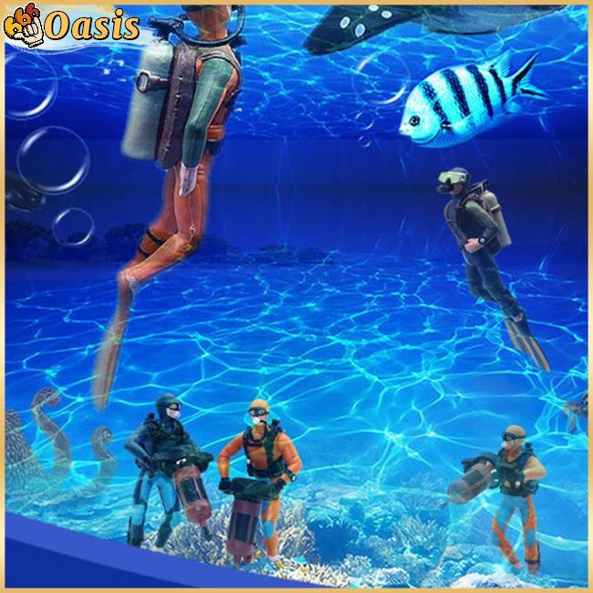 Mô Hình Thợ Lặn Sống Động Như Thật Dùng Trang Trí Bể Cá