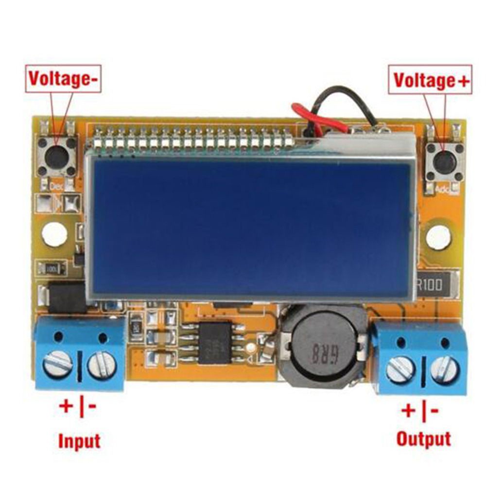 NORMAN Mini Module Current DC-DC Power LCD Display Supply Voltage Regulator Adjustable Push-button Step-Down