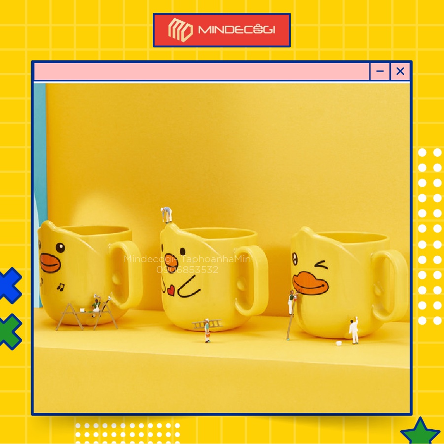 Bát Úp Mì, Tô Đựng Canh - Lõi Inox 304 Hình Vịt Siêu Yêu