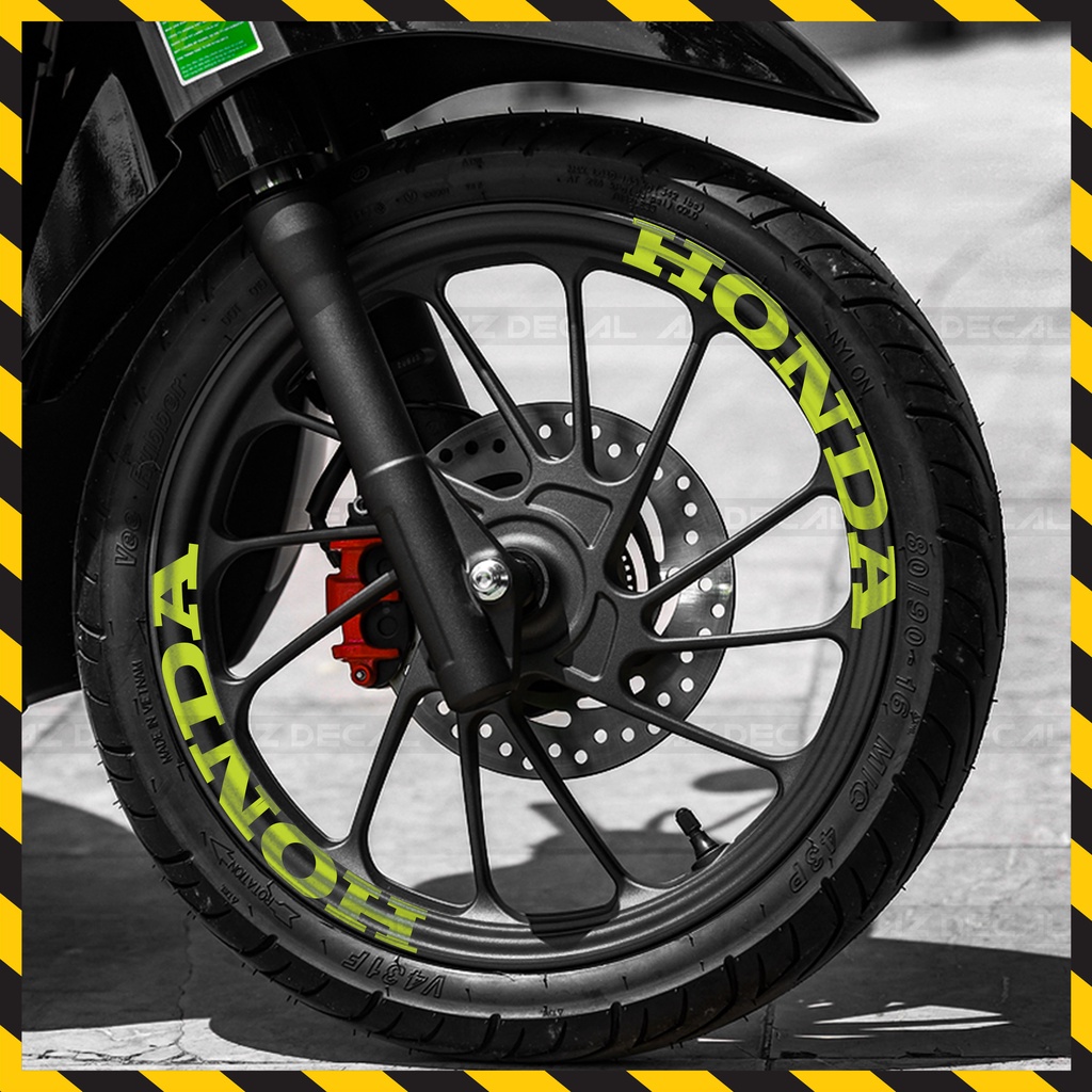 Tem Dán Vành Xe Máy Phản Quang Honda Winner X, Air Blade, Vision, SH... | TV37 | Decal Dán Vành Xe Máy Honda Chống Nước