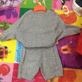 Bộ len cánh dơi cho bé