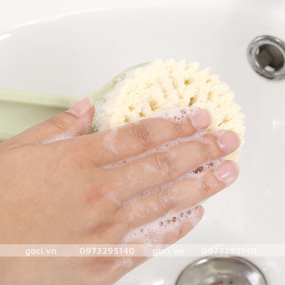 Cây cọ lưng chà lưng Nhật bàn chải tắm làm sạch tế bào chết trên da làm mềm mịn đa năng tiện lợi