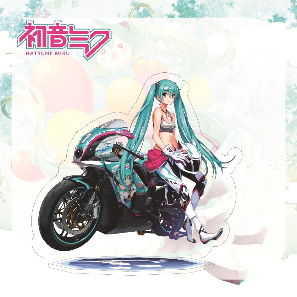 Standee IN HÌNH Hatsune Miku acrylic anime game mica chibi trang trí góc làm việc học tập