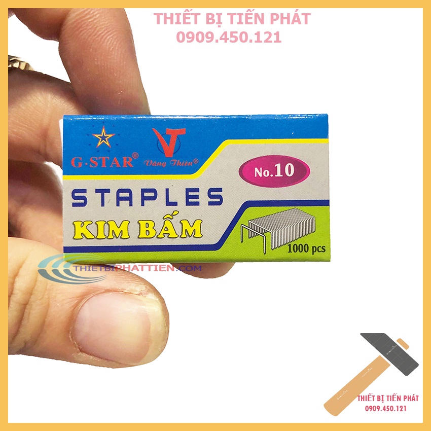 Kim, Ghim Bấm Giấy Số 10 Staples Hộp 1000 Kim Bấm