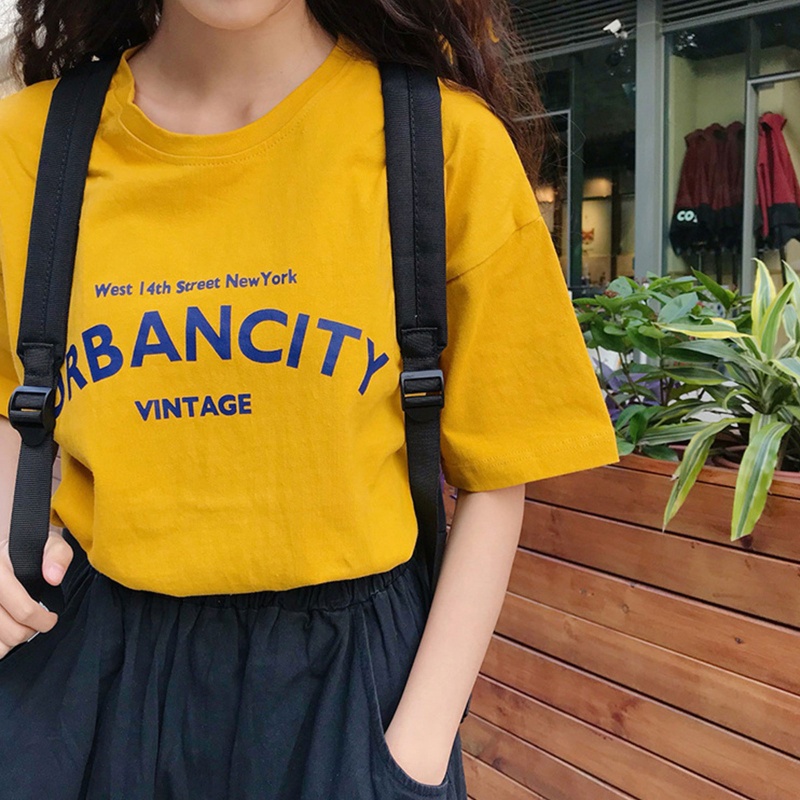 Áo Thun Nữ Ngắn Tay In Chữ Tiếng Anh Cá Tính
