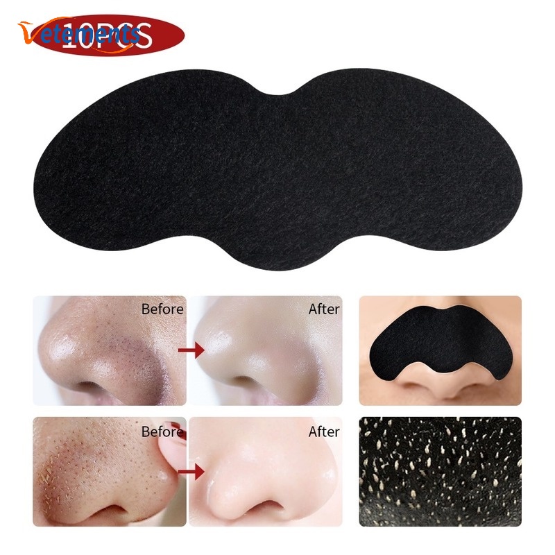 Set 10 Miếng Dán Mũi Lột Mụn Đầu Đen Làm Sạch Sâu Se Khít Lỗ Chân Lông