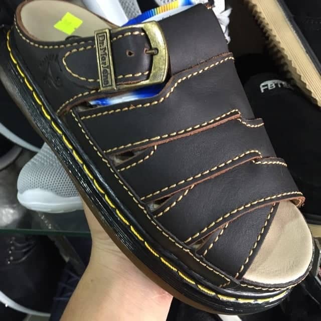 Dép doctor da bò đủ nâu đen